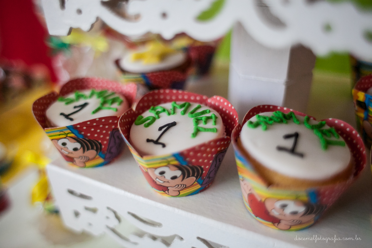 Fotografia infantil, fotografia de família, primeiro aninho, Casa de Festas Era uma vez, Tema turma da  Mônica, Niterói-RJ