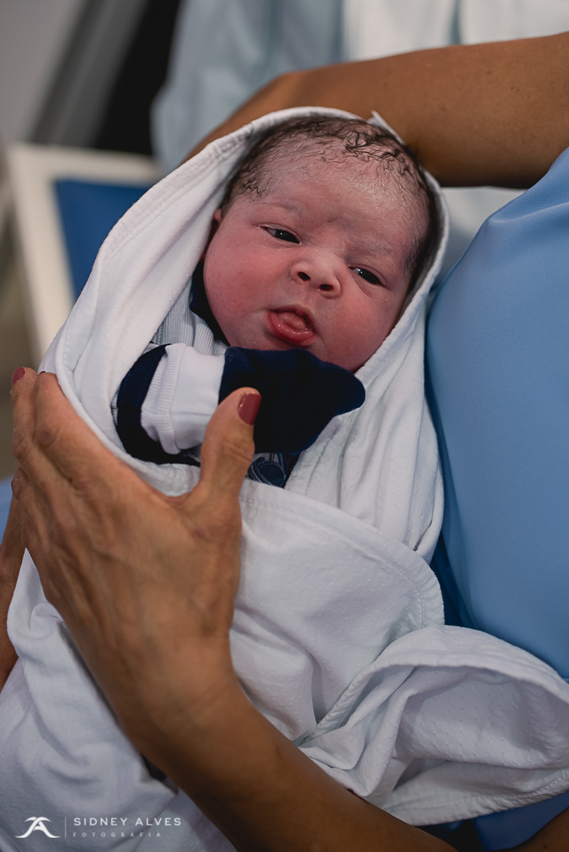 Hospital Santa Terezinha, fotografia de parto, nascimento do Isaac