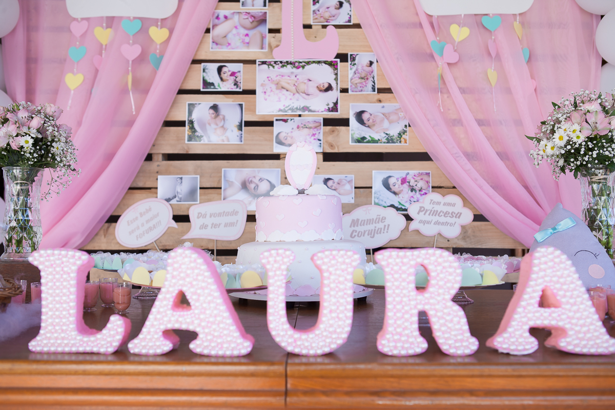 Ch&aacute; de Beb&ecirc; Laura Fotografia Pro