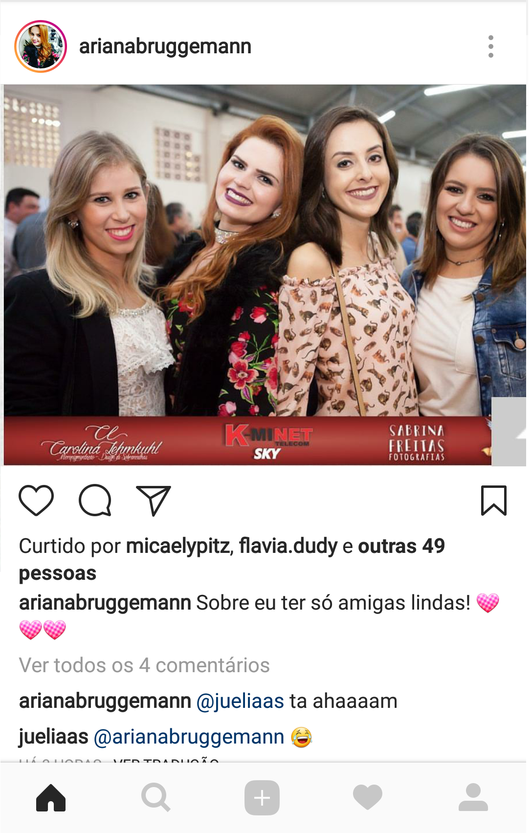 A logomarca de empresas como patrocinio em coberturas fotográficas