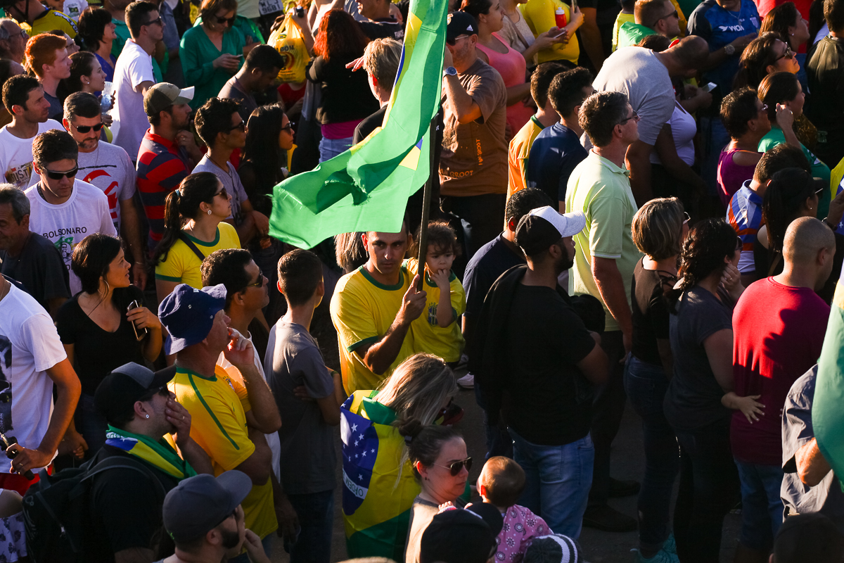 Fotografias das manifesta&ccedil;&otilde;es dos caminhoneiros em Palho&ccedil;a, registro feito por Sabrina Freitas Fotografias