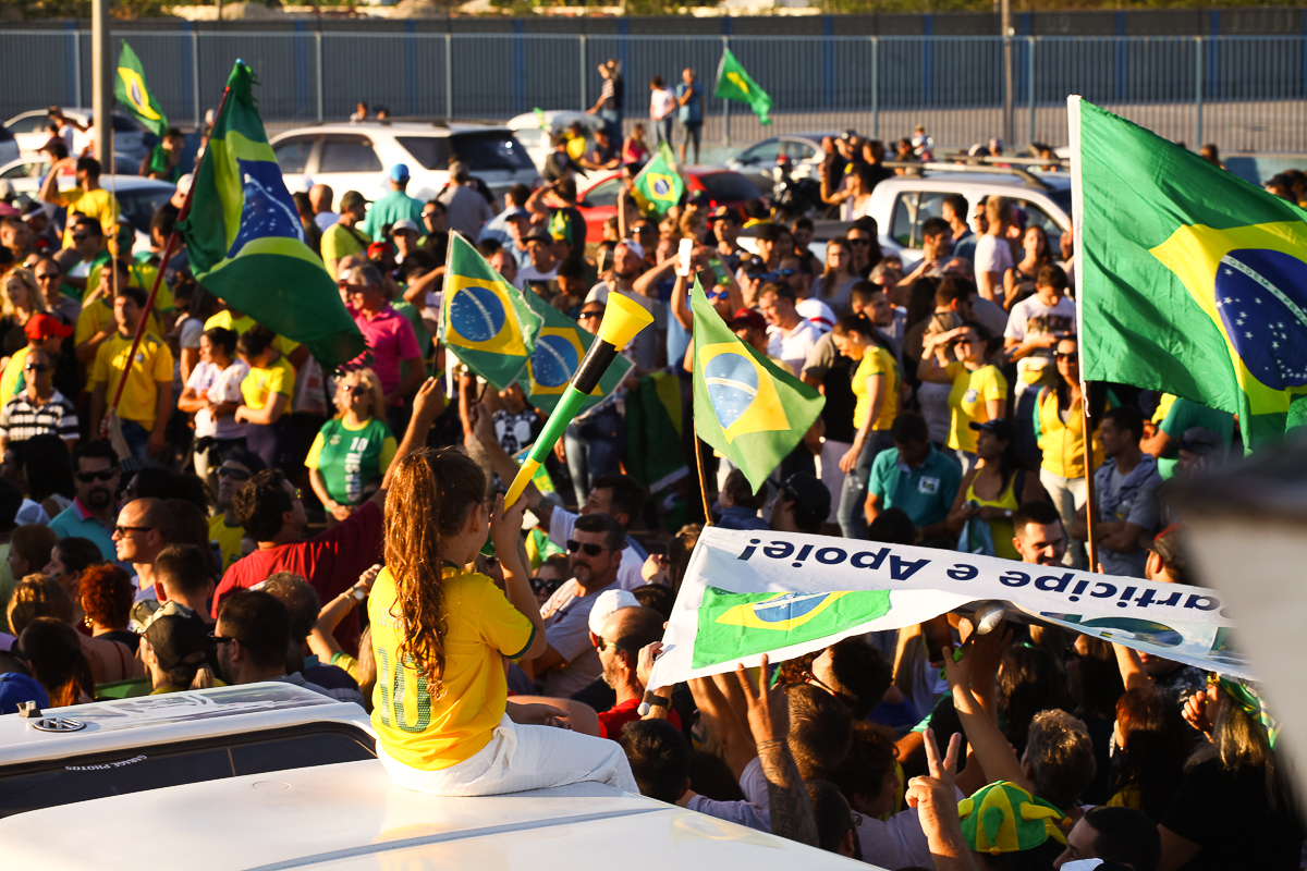 Fotografias das manifesta&ccedil;&otilde;es dos caminhoneiros em Palho&ccedil;a, registro feito por Sabrina Freitas Fotografias