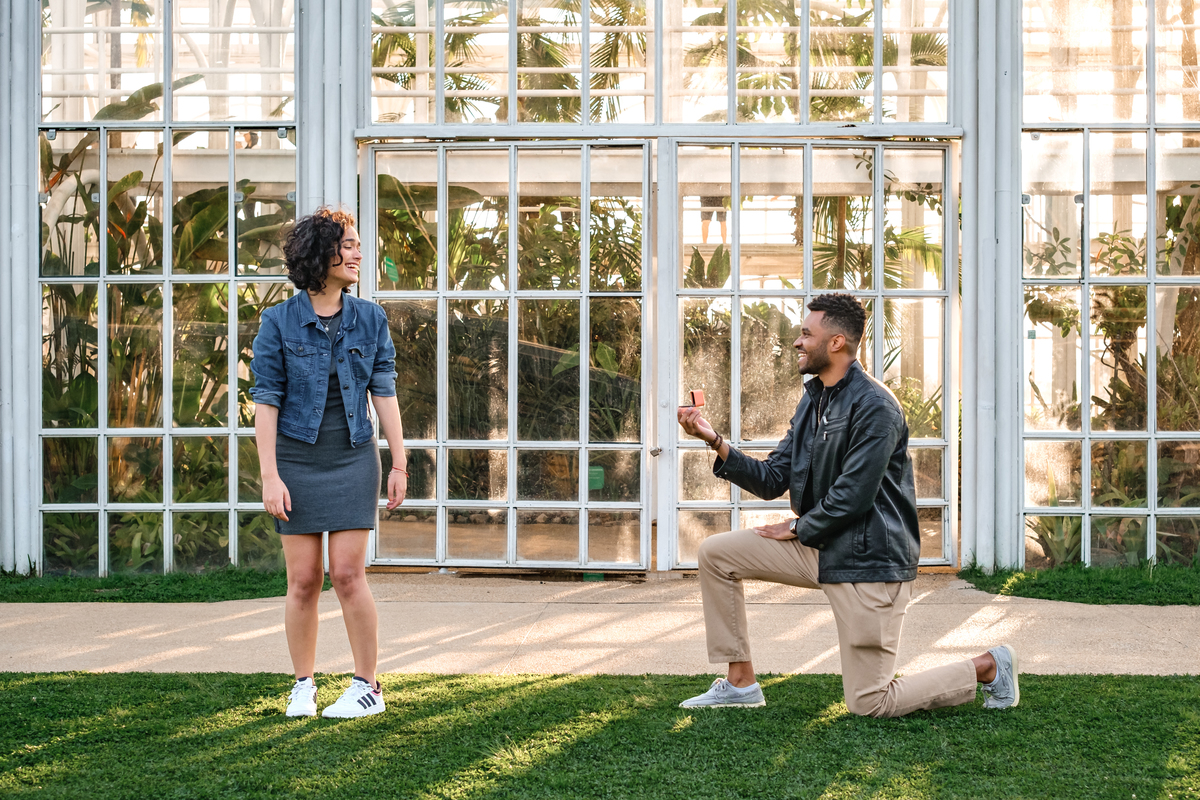 Pedido de Casamento no Jardim Botanico em Curitiba