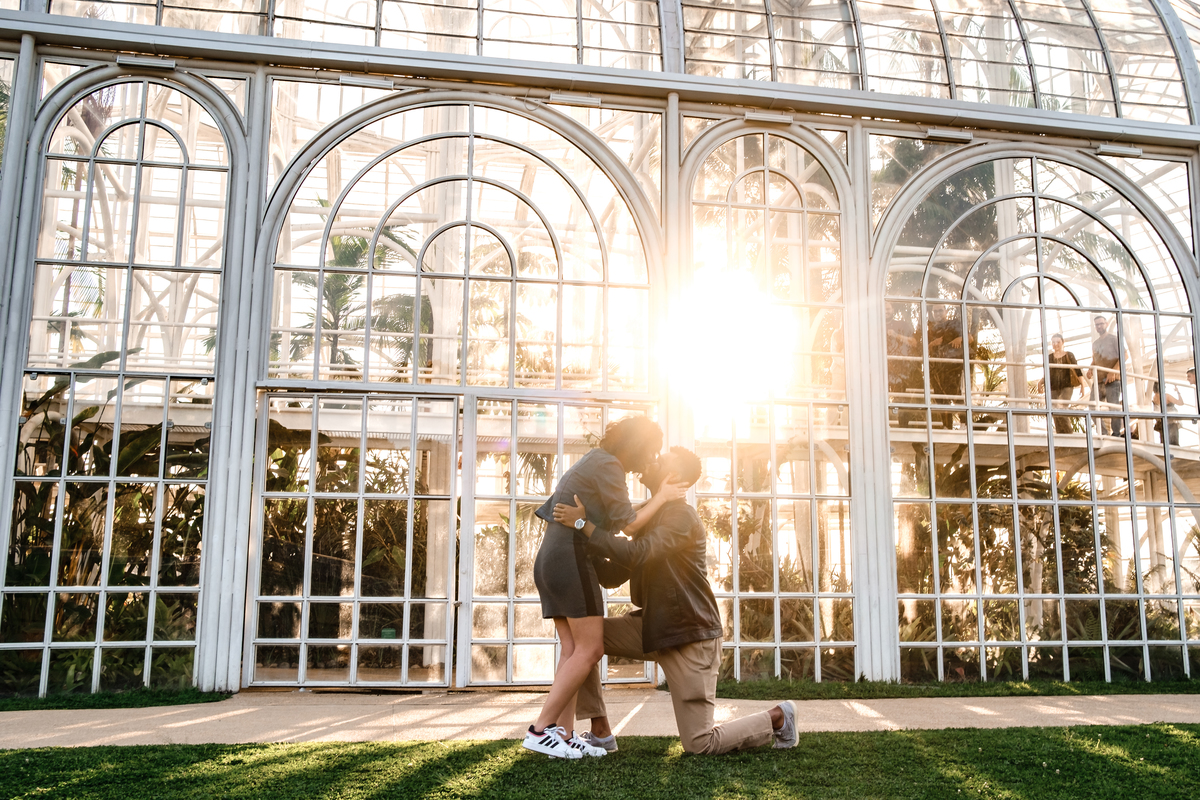Pedido de Casamento no Jardim Botanico em Curitiba