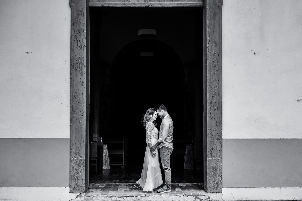 Ensaio de Pré Casamento em Florianópolis Igreja Nossa Senhora da Lapa