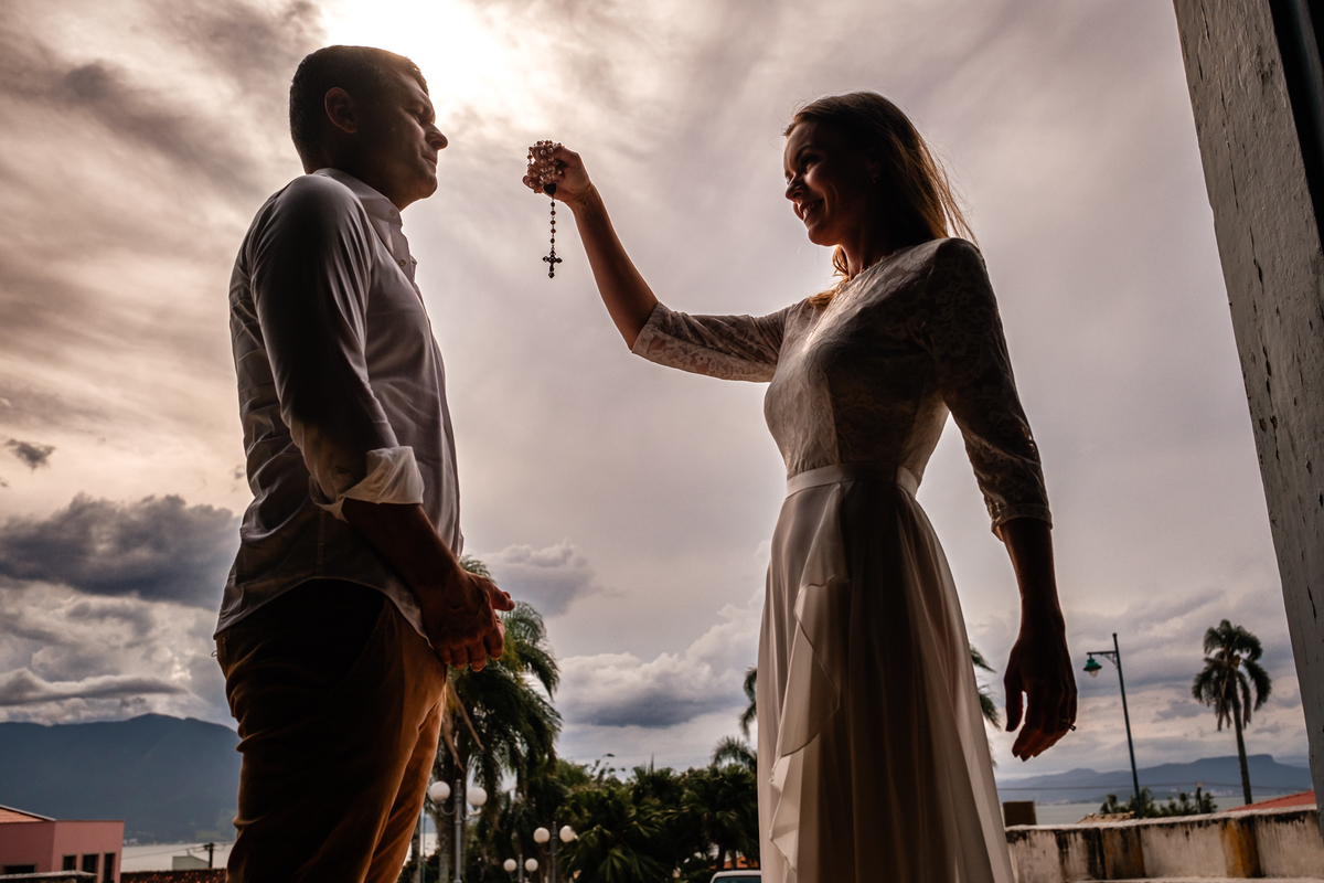 Ensaio de Pré Casamento em Florianópolis Praia do Ribeirão da Ilha  Igreja Nossa Senhora da Lapa