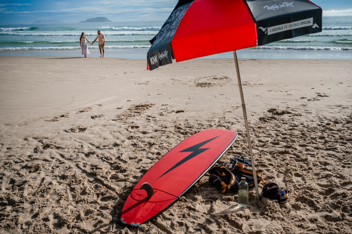 Ensaio de Pre Wedding na Praia da Armaçao e do Matadeiro