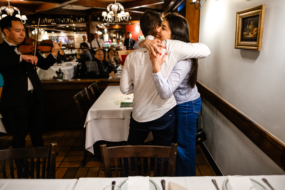 Pedido de Casamento Restaurante Famiglia Fadanelli