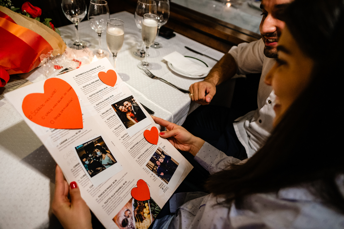 Pedido de Casamento Restaurante Famiglia Fadanelli