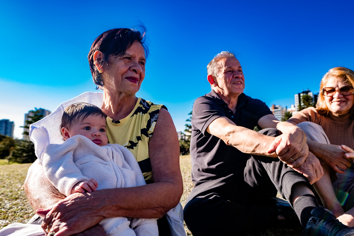Ensaio de Família no Jardim Botanico de Curitiba