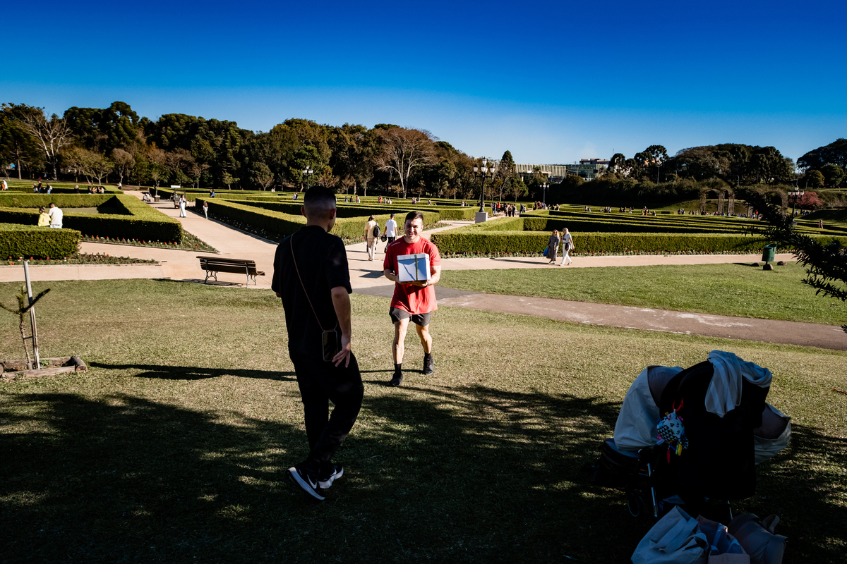 Ensaio de Família no Jardim Botanico de Curitiba