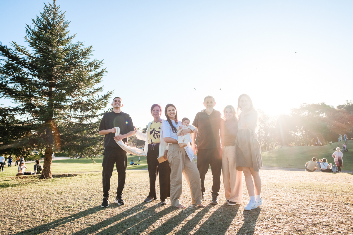 Ensaio de Família no Jardim Botanico de Curitiba