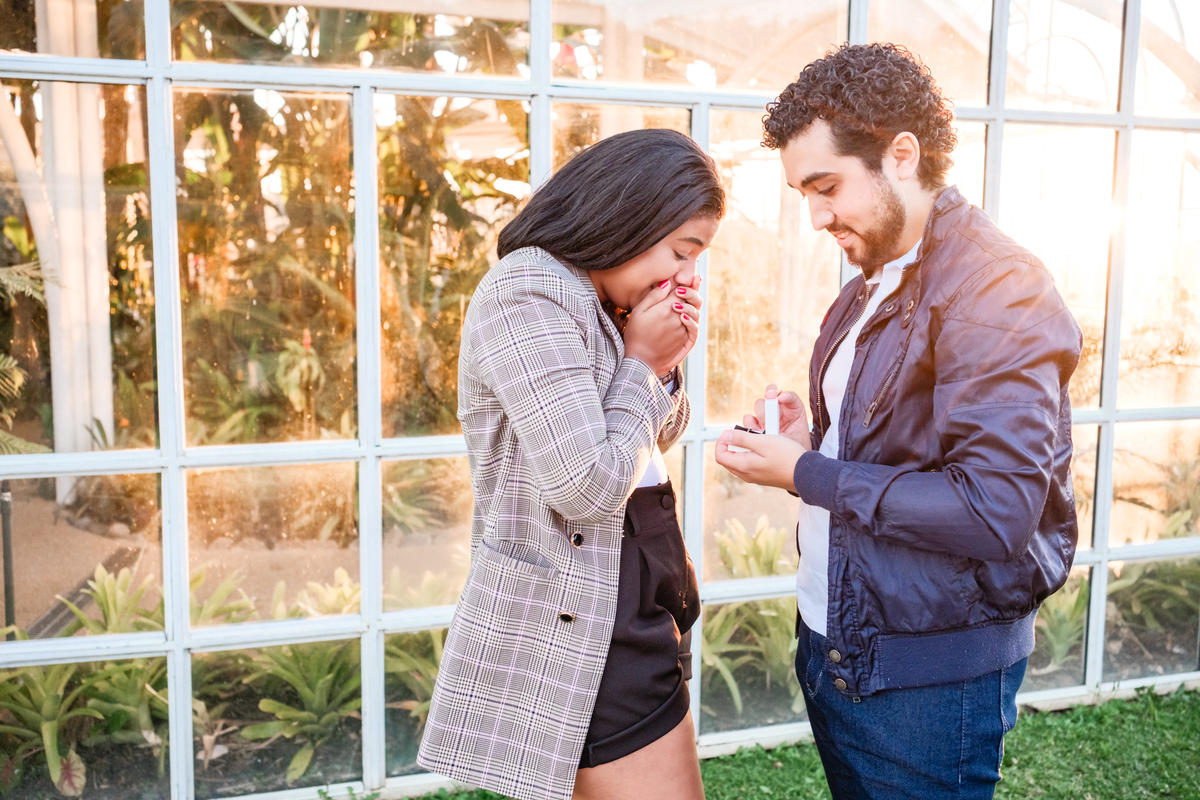 Pedido de Casamento no Jardim Botanico de Curitiba