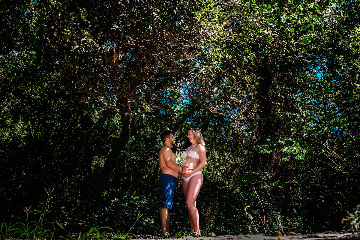 Ensaio de Gestante na Praia do Campeche