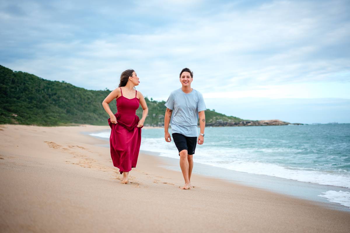 Ensaio de Pré Casamento na Praia de Balneario Camboriu