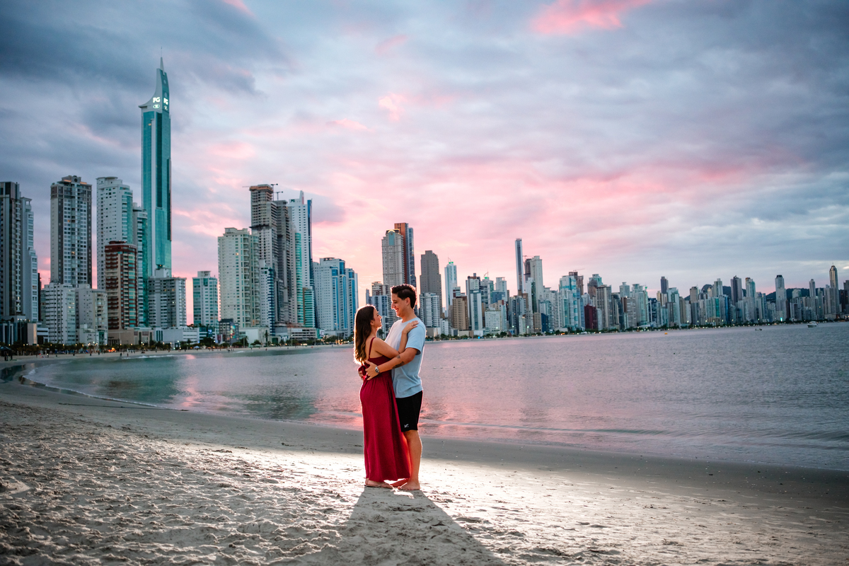 Ensaio de Pré Casamento na Praia de Balneario Camboriu