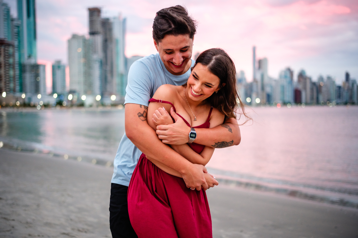 Ensaio de Pré Casamento na Praia de Balneario Camboriu
