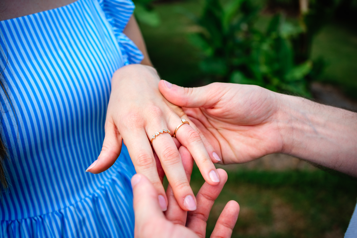 Pedido de casamento no Hemero Jardim Joinville