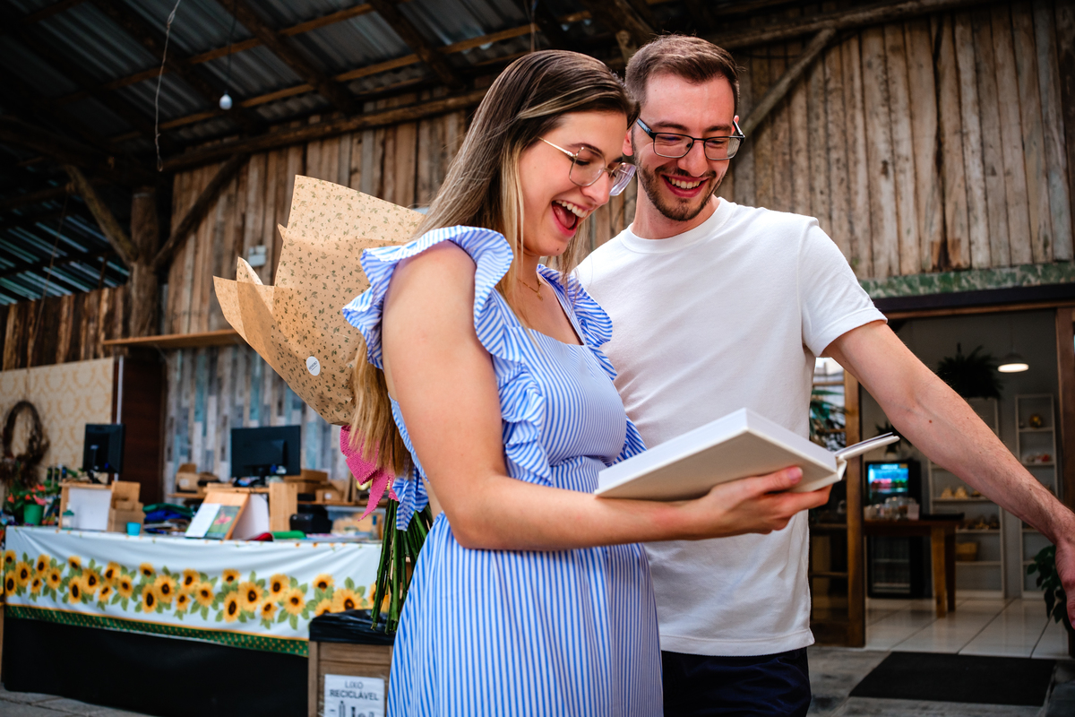 Pedido de casamento no Hemero Jardim Joinville