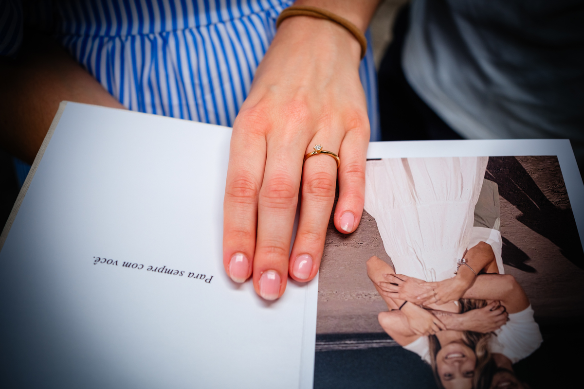 Pedido de casamento no Hemero Jardim Joinville