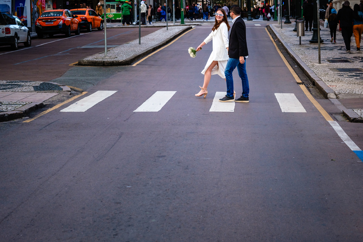 Ensaio de Pré Wedding no Centro de Curitiba