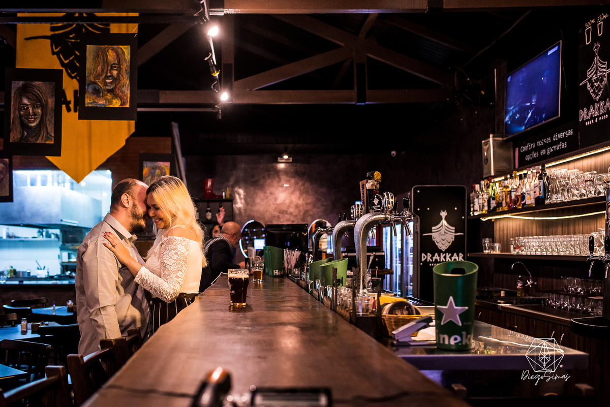 Ensaio de Pre Wedding np Drakkar Bar