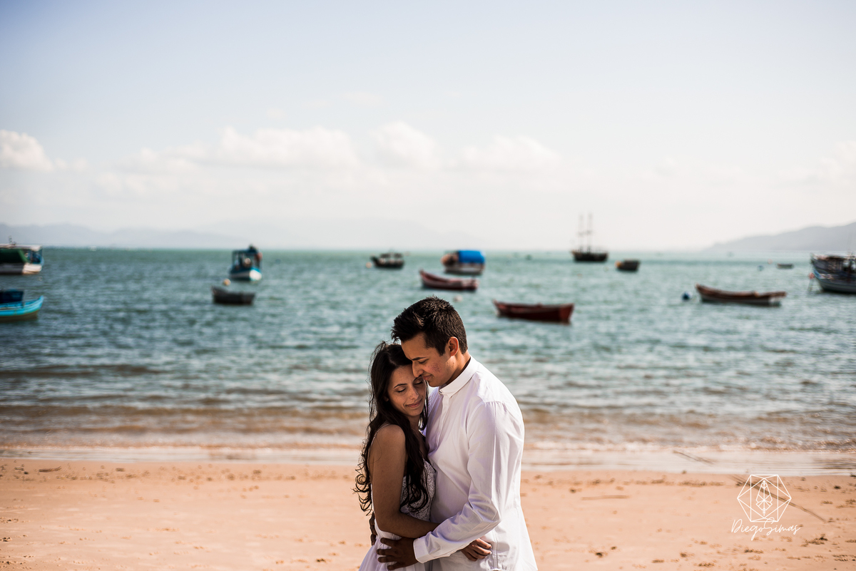 Ensaio de Pre Casamento na Praia de Mariscal