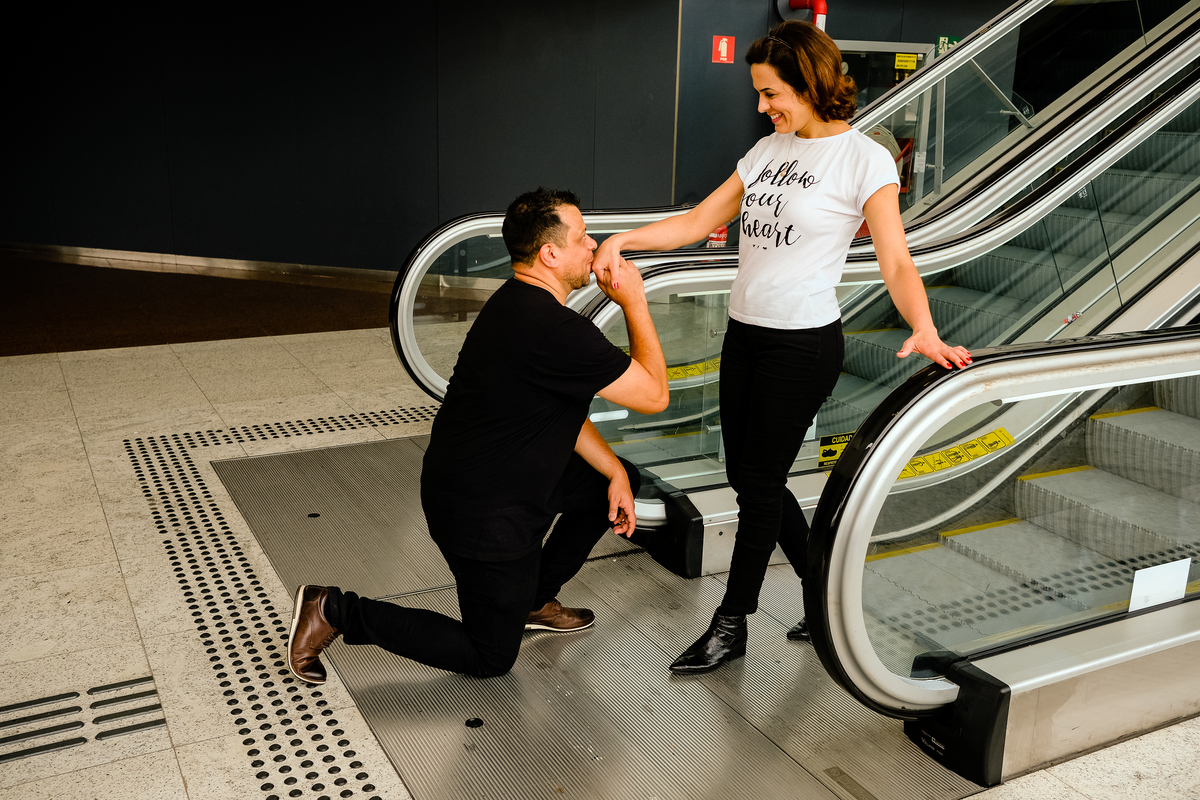 Ensaio de Casal no Aeroporto