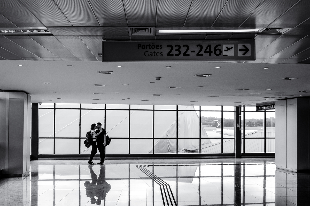 Ensaio de Casal no Aeroporto