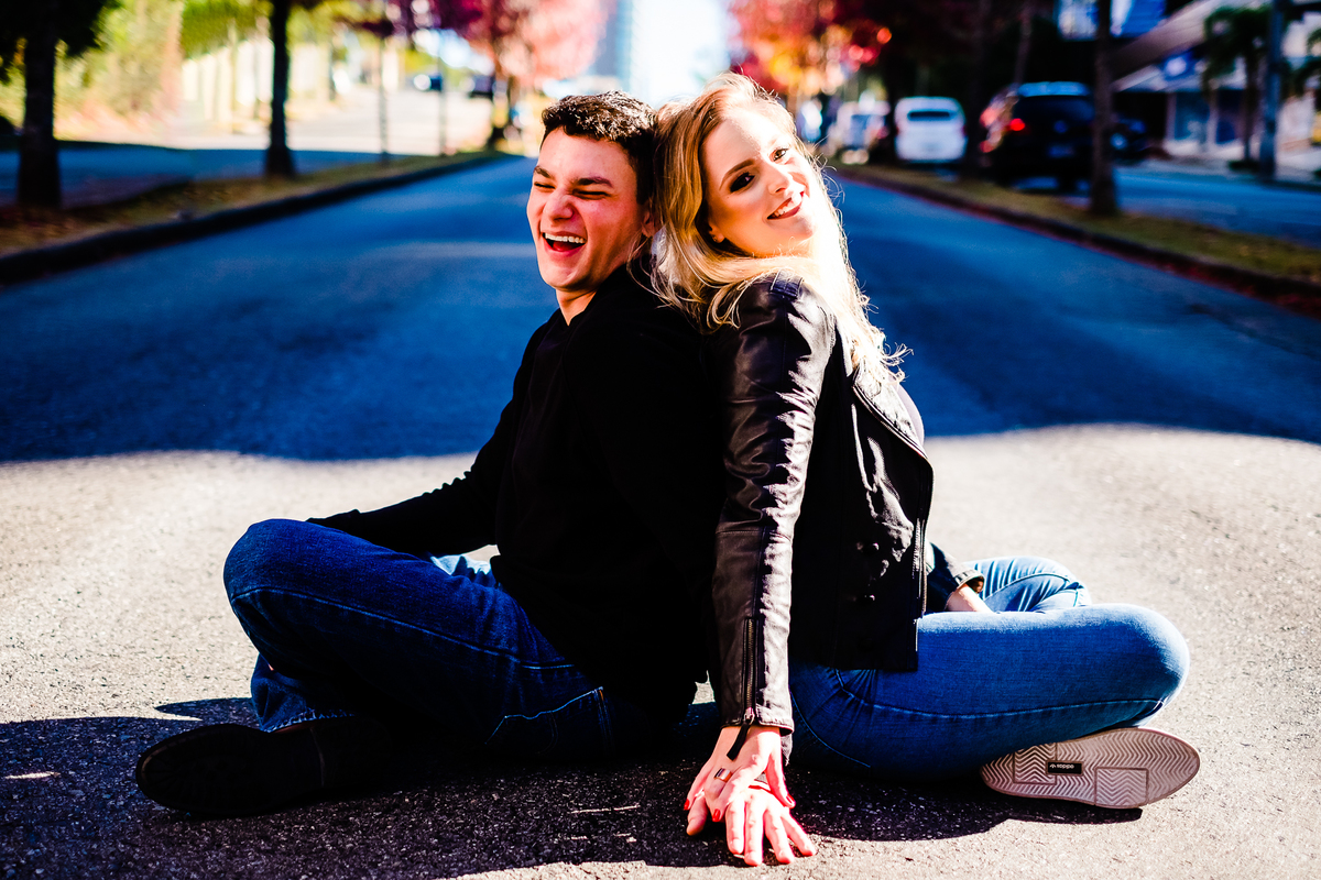 Ensaio de Pré casamento no Centro de Curitiba PR, Fotografia de Casamentos