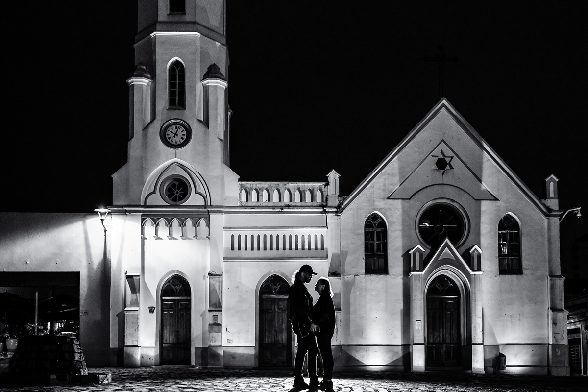 Ensaio de Pré Wedding Urbano, no Centro de Curitiba