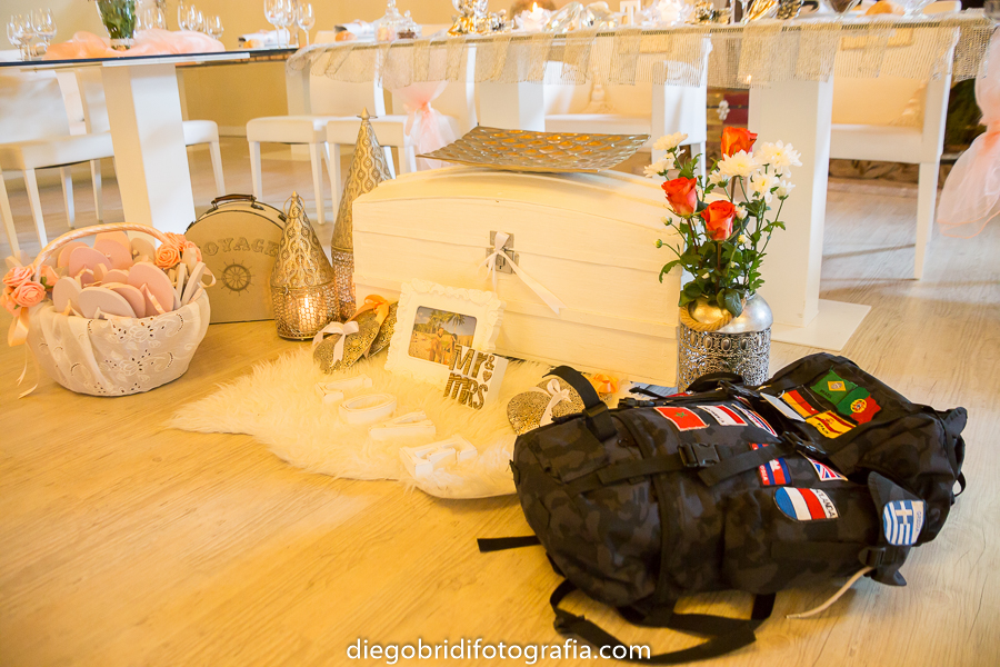 ideia decoração Casamento Viagens