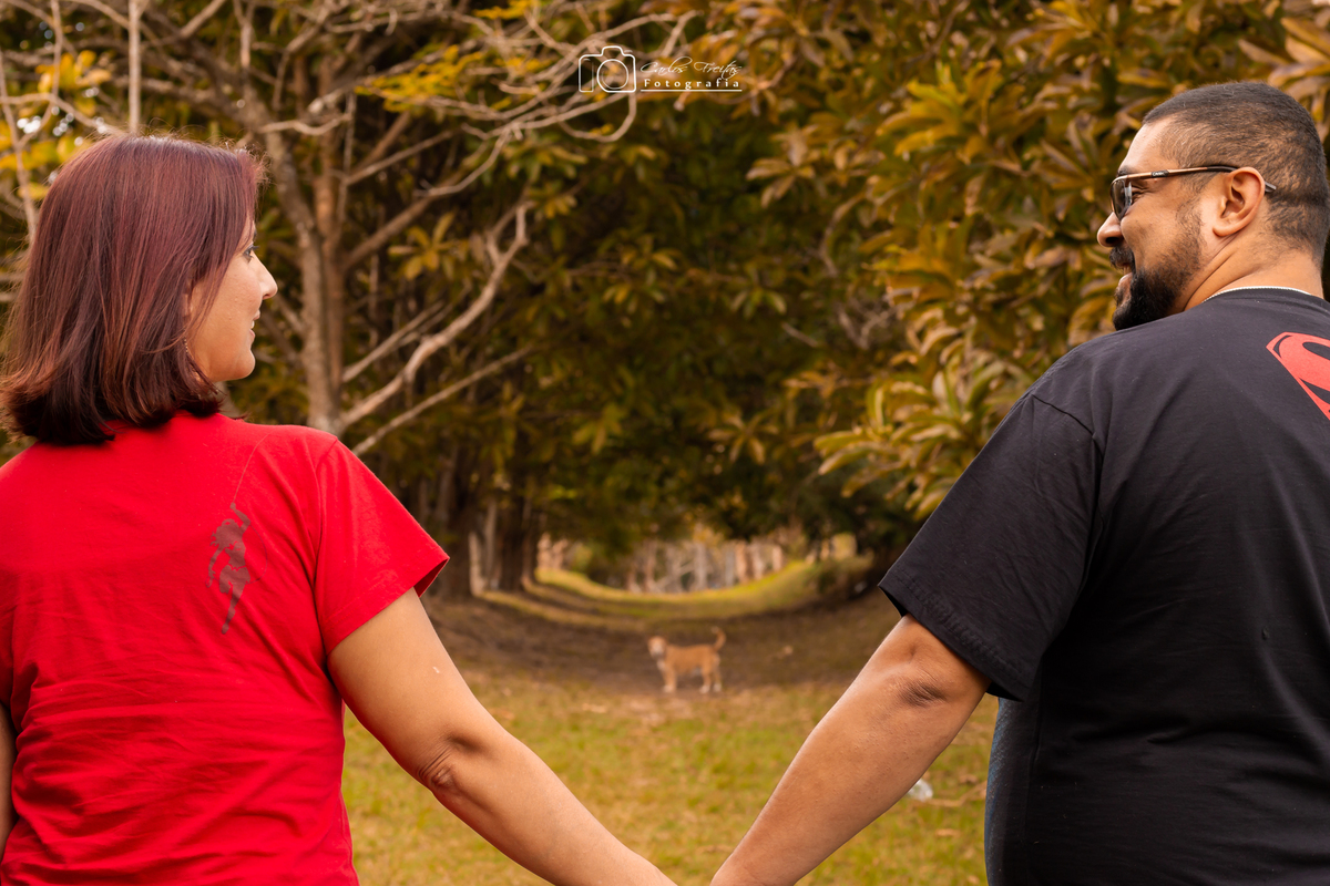 parque do Carmo casal com animal de estimação