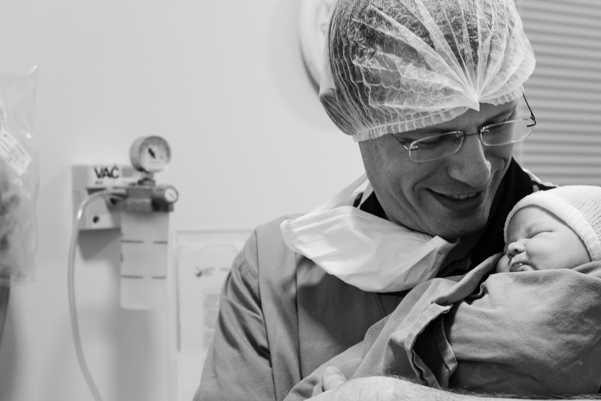 foto do pai e nenem assim que nasce. 