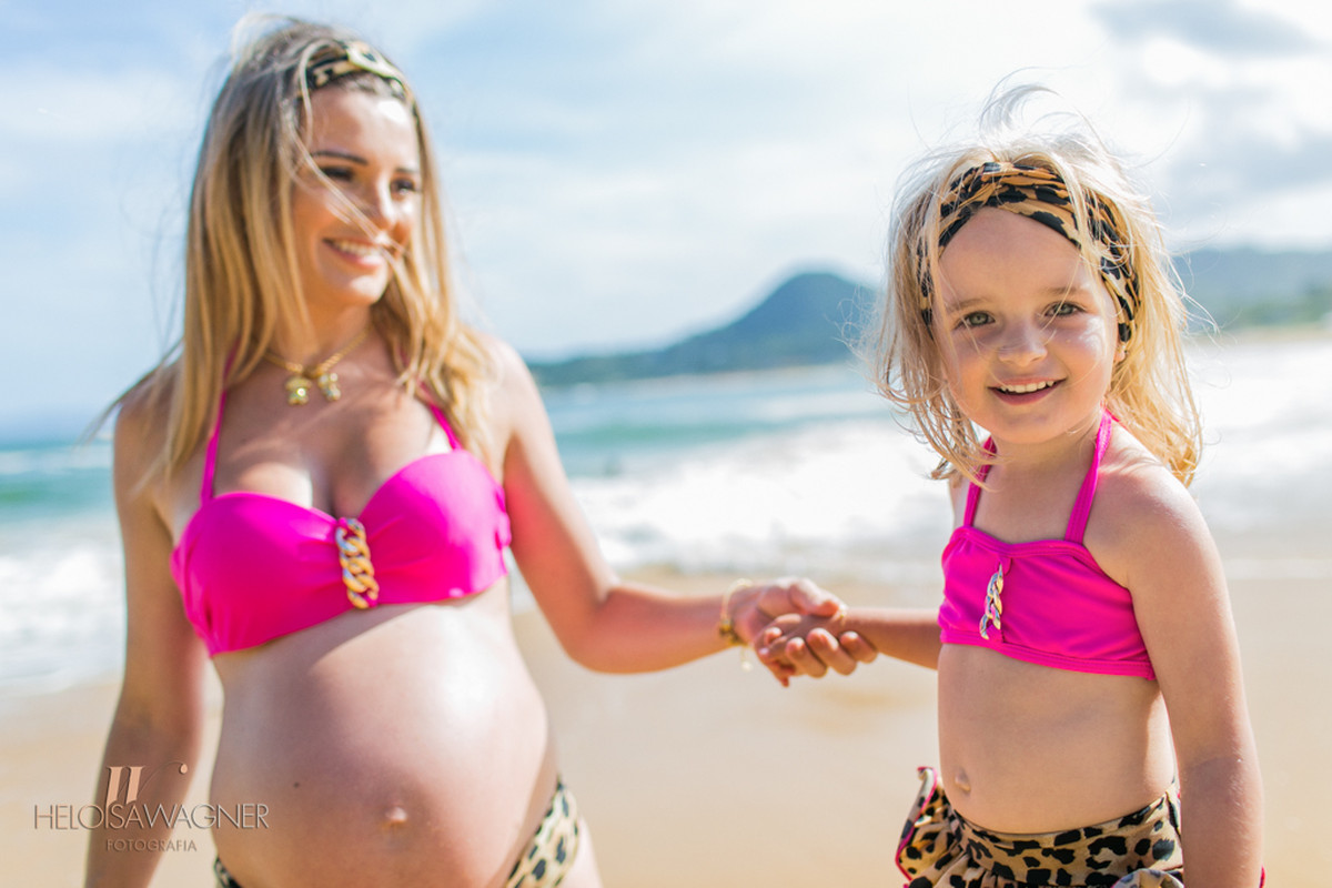 Camila, Fernando e Antônia esperando Theo | Balneário Camboriú | 06.01.2016