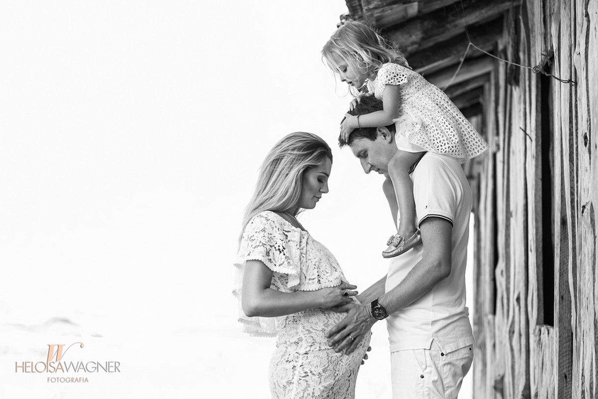 Camila, Fernando e Antônia esperando Theo | Balneário Camboriú | 06.01.2016