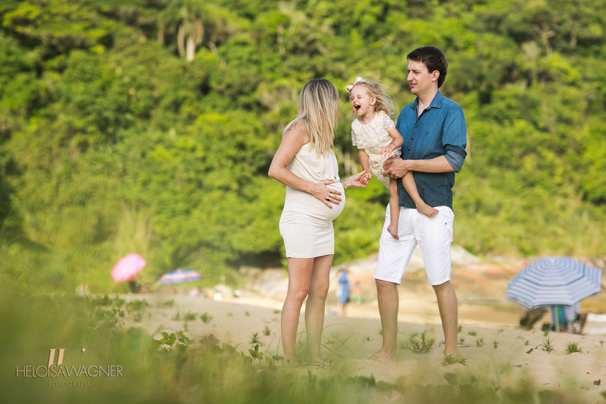 Camila, Fernando e Antônia esperando Theo | Balneário Camboriú | 06.01.2016