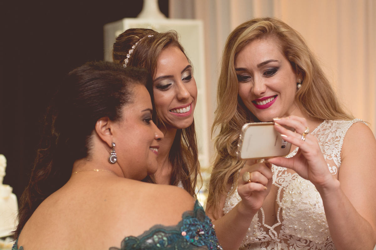 casamento, madrinhas, foto, celular
