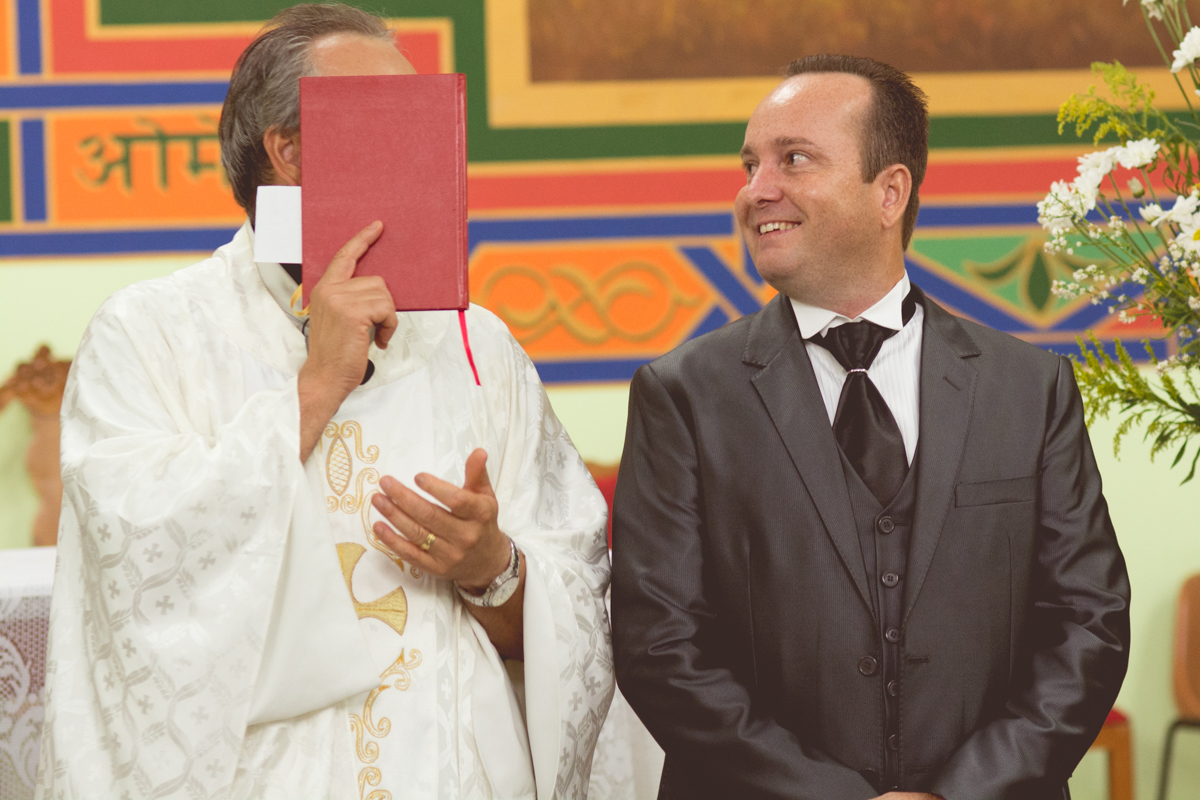 casamento, noivo no altar
