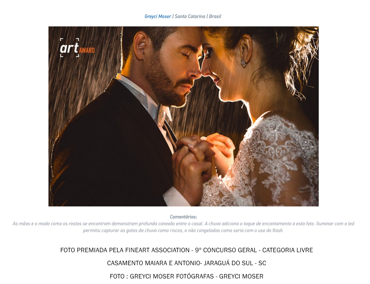 nono concurso fineart association - premiação