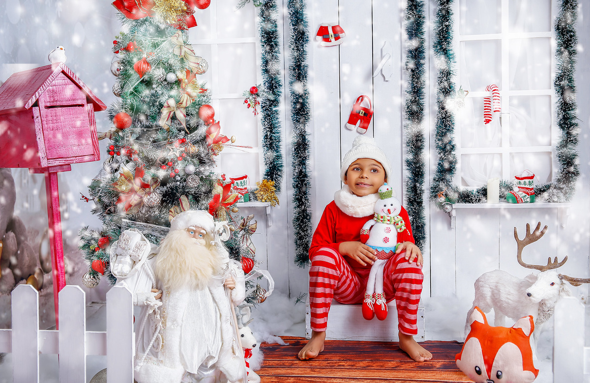 Mini ensaio de natal 2021 interlagos estúdio 2 no click - CASA NA NEVE