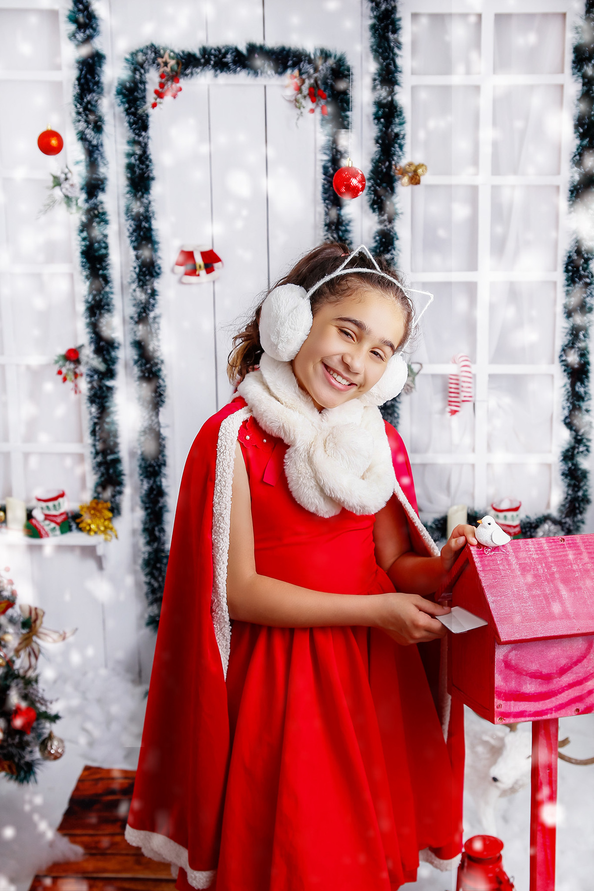 Mini ensaio de natal 2021 interlagos estúdio 2 no click - CASA NA NEVE