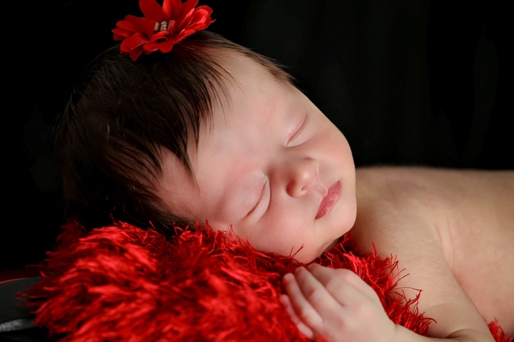 Ester na moto, bebe newborn, close