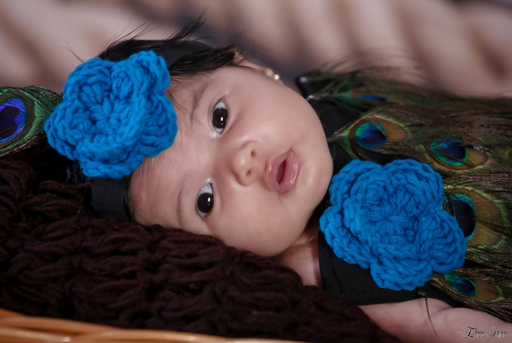 Isabelly, fotos de estúdio, pavão