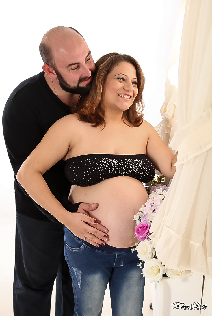 Gestante, Fotografia de Gestante, Gestação, Família, Barra Bonita, Fotografia de Estúdio, Mãe de Menina