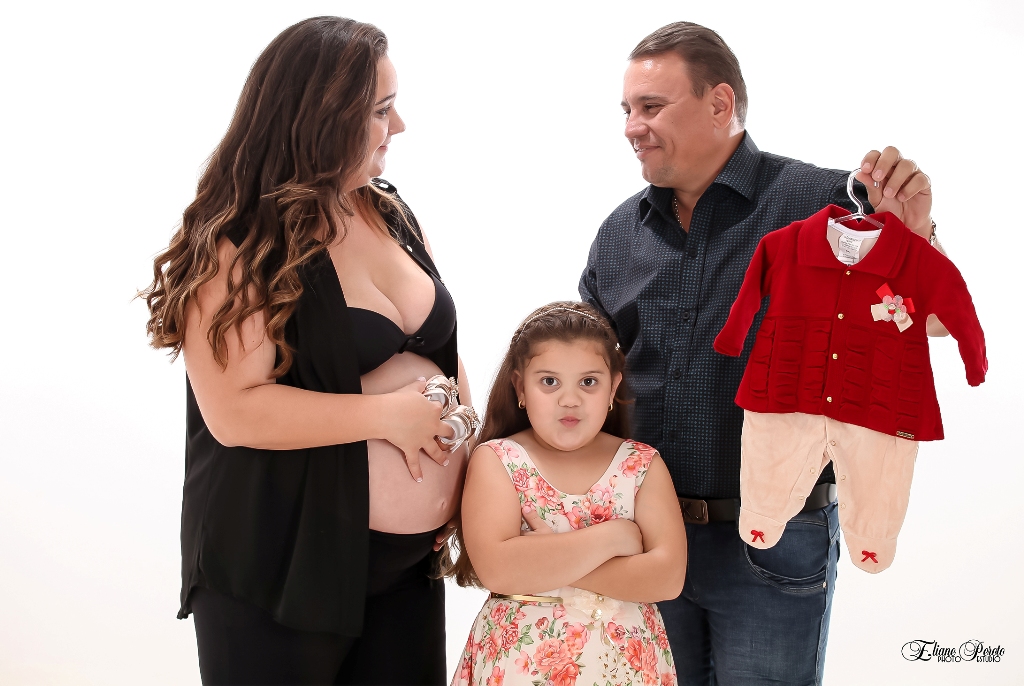 Gestante, Fotografia de Gestante, Gestação, Família, Barra Bonita, Fotografia de Estúdio, Mãe de Menina
