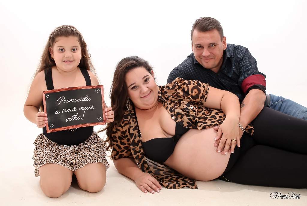 Gestante, Fotografia de Gestante, Gestação, Família, Barra Bonita, Fotografia de Estúdio, Mãe de Menina