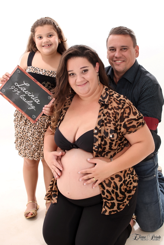 Gestante, Fotografia de Gestante, Gestação, Família, Barra Bonita, Fotografia de Estúdio, Mãe de Menina