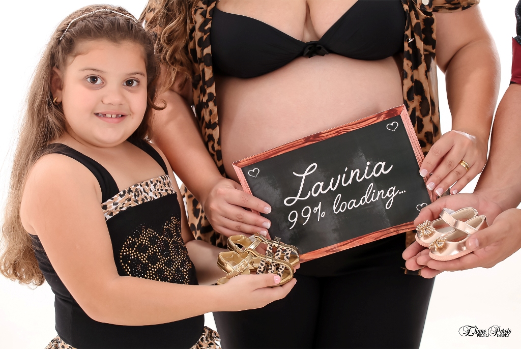 Gestante, Fotografia de Gestante, Gestação, Família, Barra Bonita, Fotografia de Estúdio, Mãe de Menina