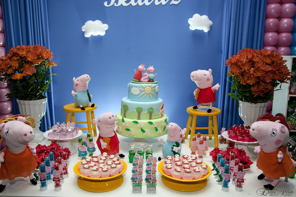 Decoração Peppa Pig, Beatriz 2 anos